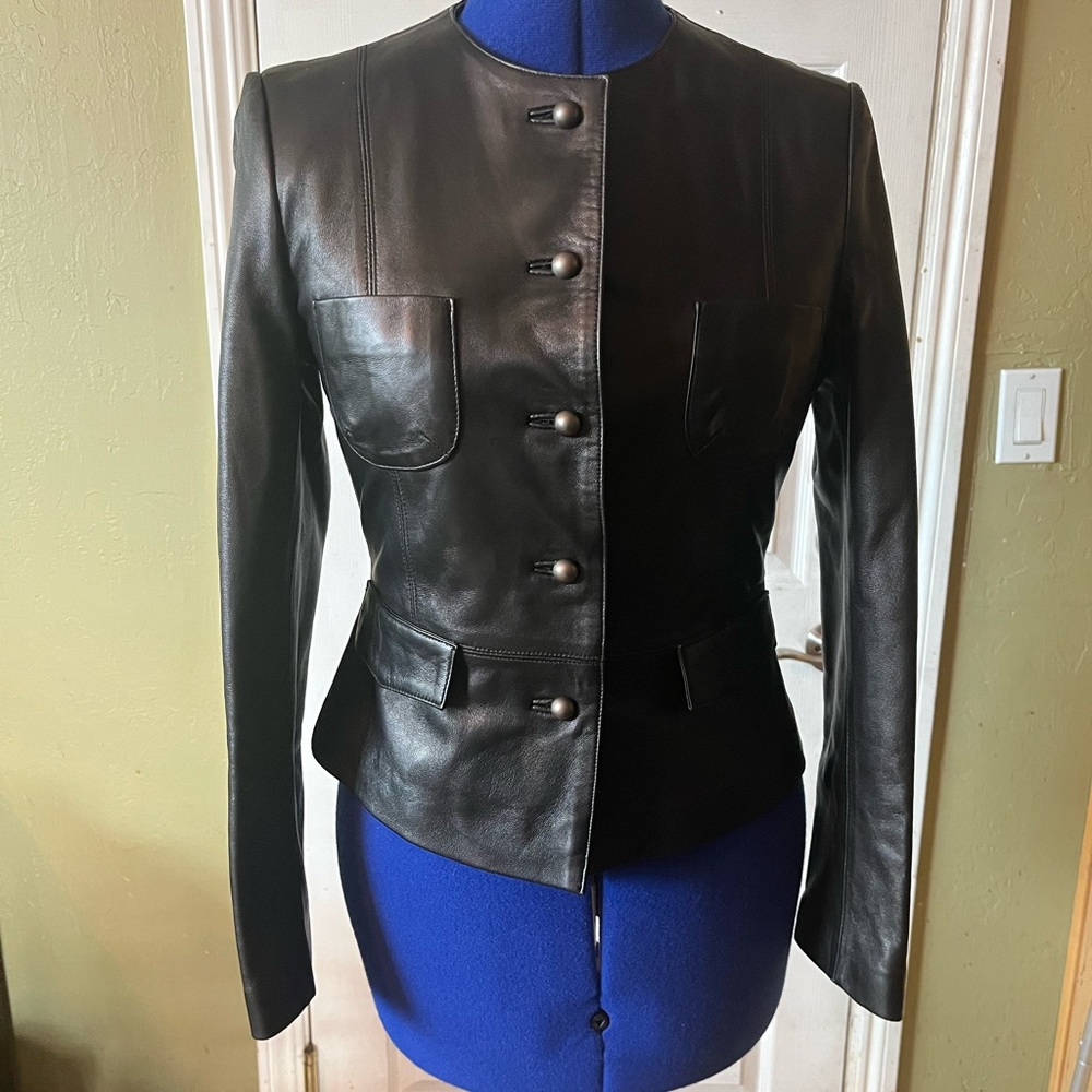 Black Leather Women's Jacket